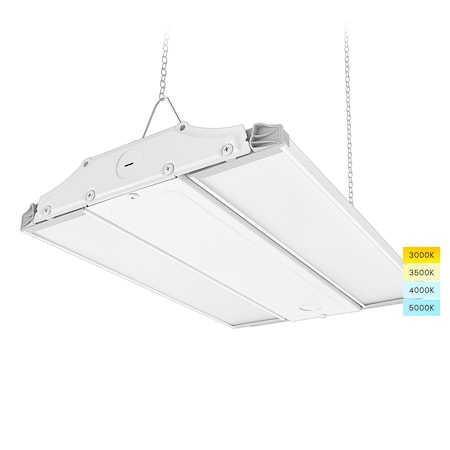 Luxrite 14 Inch Linear High Bay LED Shop Light 80/110/150W Up to 20500LM 4CCT 3000K-5000K Adjustable Tilt LR41700-1PK